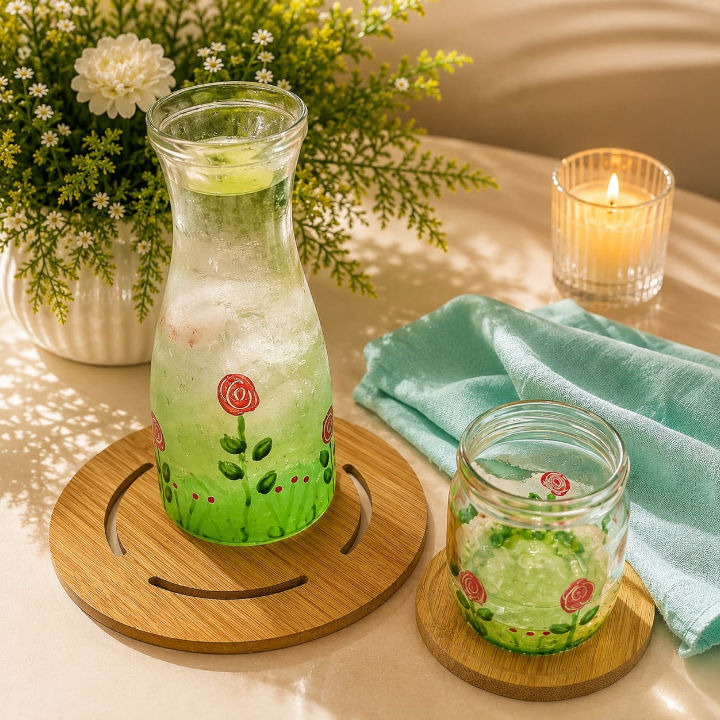 Moringa Rosa Vermelha com copo