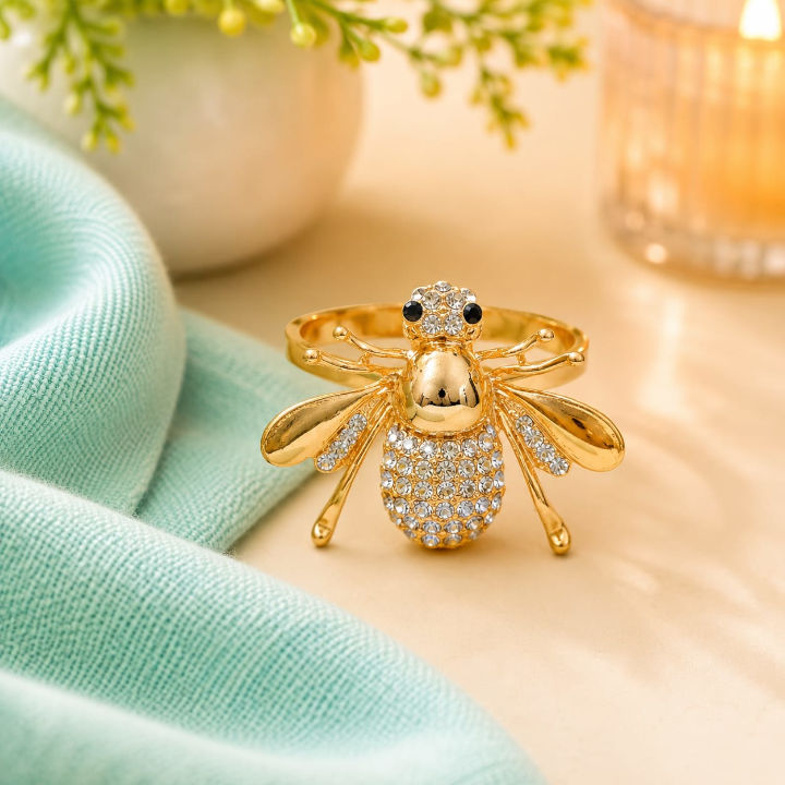 Porta-guardanapo Abelha com Strass - Imagem 4
