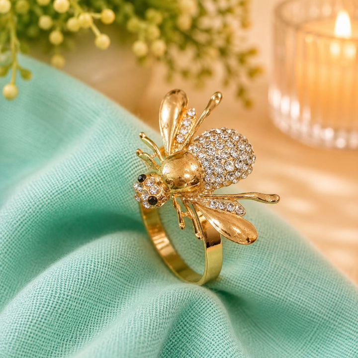 Porta-guardanapo Abelha com Strass - Imagem 5