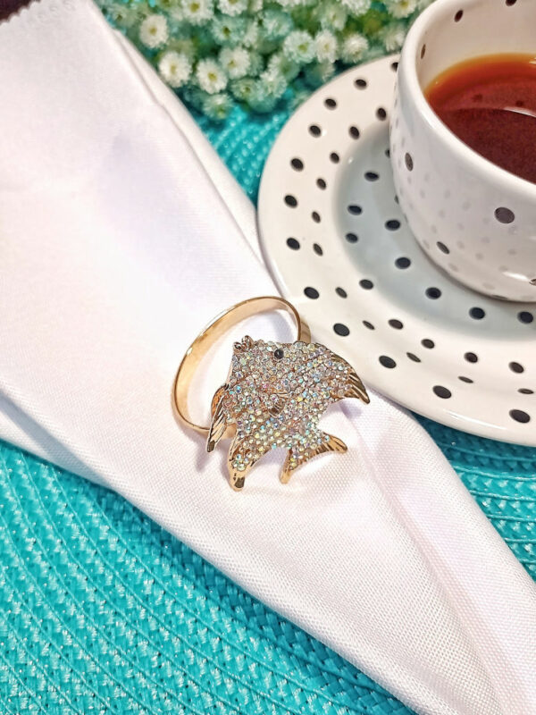 Porta-guardanapo Peixe com Strass - Image 3