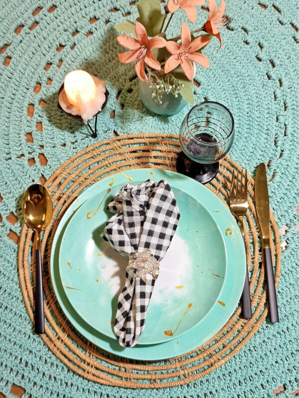 Porta-guardanapo Peixe com Strass - Image 2