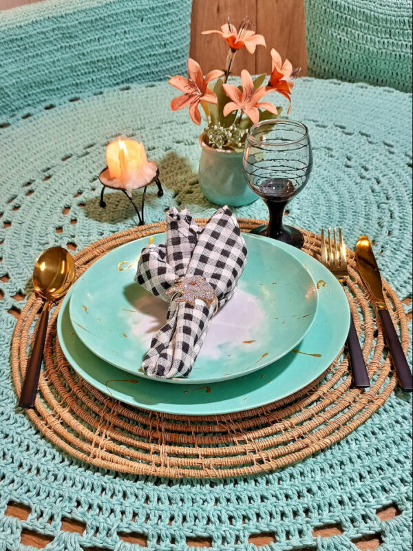 Porta-guardanapo Peixe com Strass