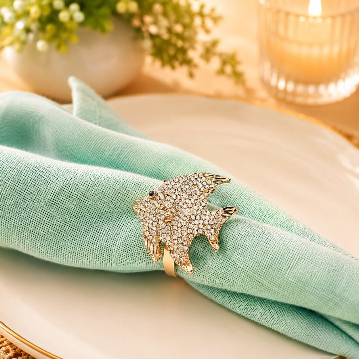Porta-guardanapo Peixe com Strass - Imagem 2