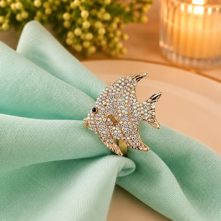 Porta-guardanapo Peixe com Strass - Imagem 4