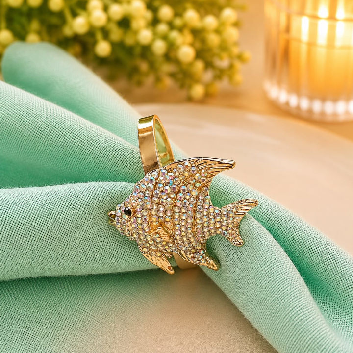 Porta-guardanapo Peixe com Strass - Imagem 5