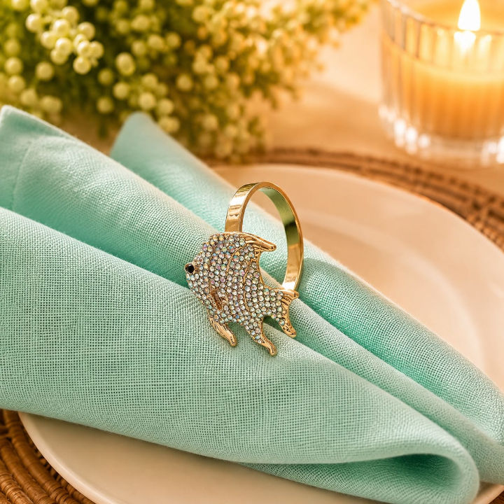 Porta-guardanapo Peixe com Strass - Imagem 6